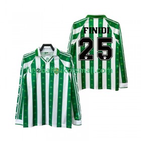 Fußballtrikots Real Betis FINIDI 25 Retro 1996 1997 Langarm Heimtrikotsatz kaufen